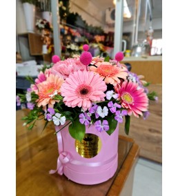 KUTU KARIŞIK GERBERA KIR ÇİEKLERİ 